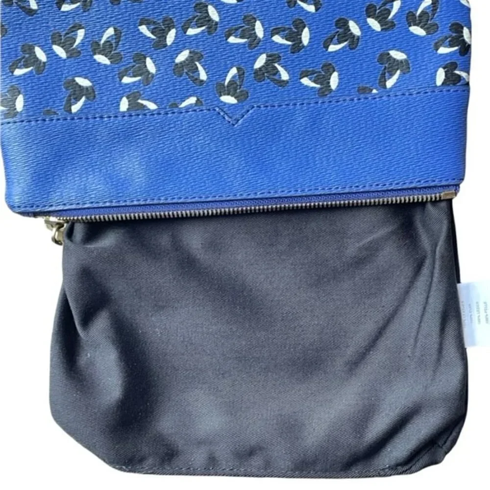 J. CREW Leather Zippered Cosmetic Bag